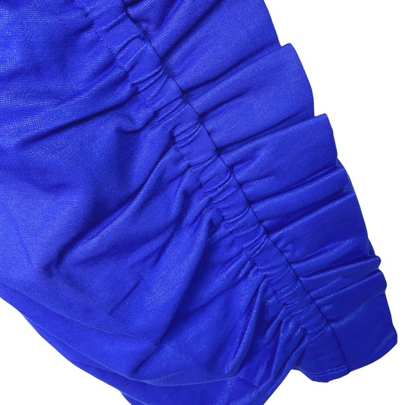 Adelyn Rae Royal Blue Ruffled Mini Dress - Picture 4 of 6